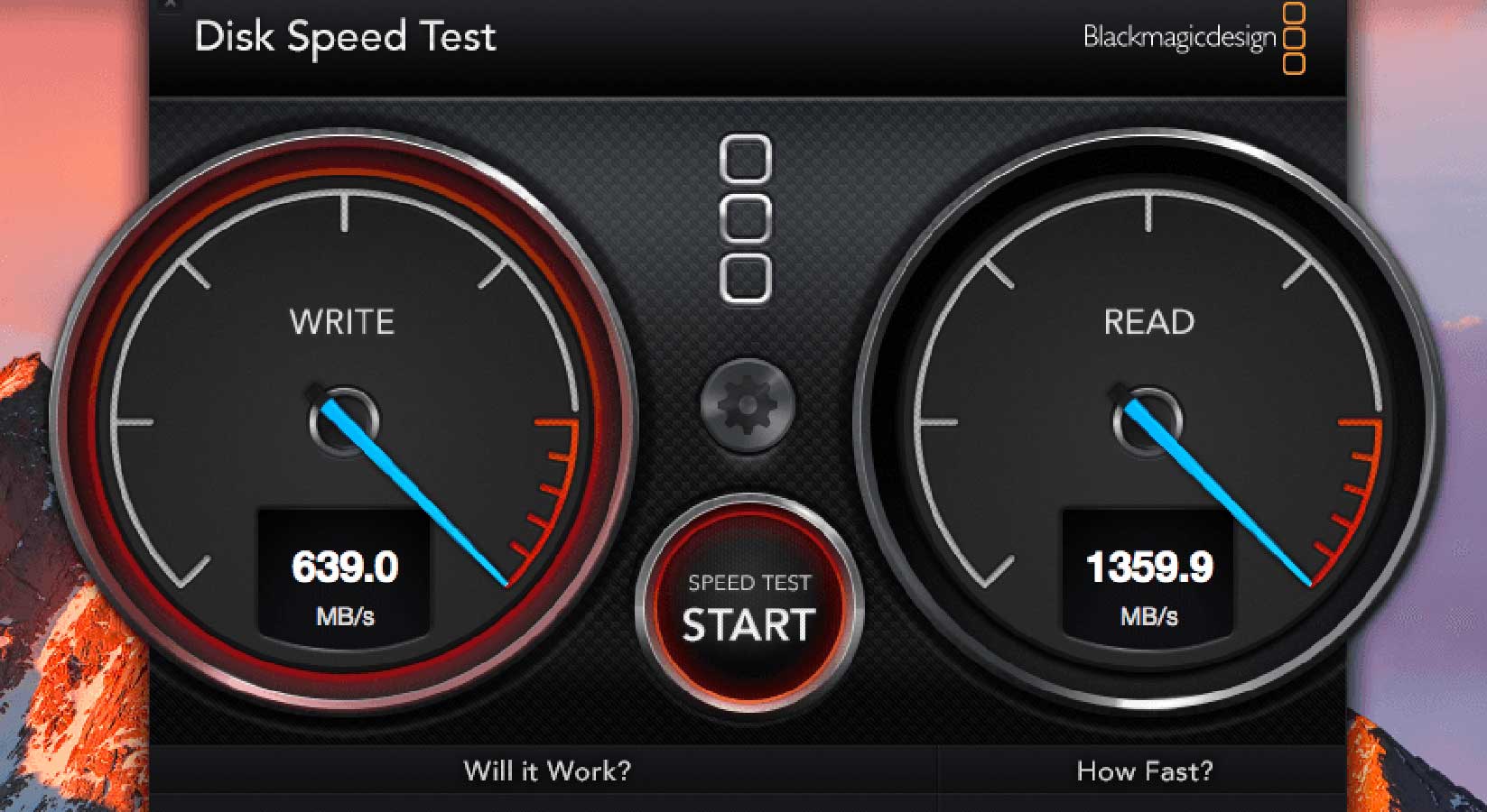 Blackmagic Disk Speed Test Windows 8