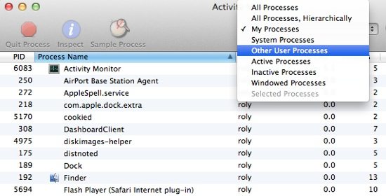 activity monitor mac stop application