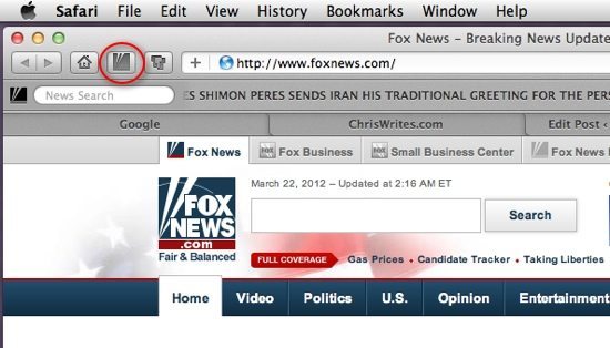 Fox News extension screenshot