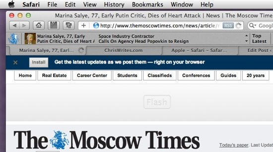 The Moscow Times Screenshot