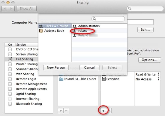 how to share files between mac and pc