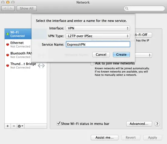 how to setup a home vpn on a mac
