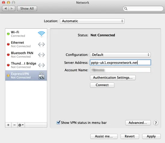 configure vpn for mac