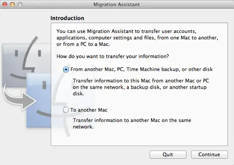 windows migration assistant waiting for your mac to connect
