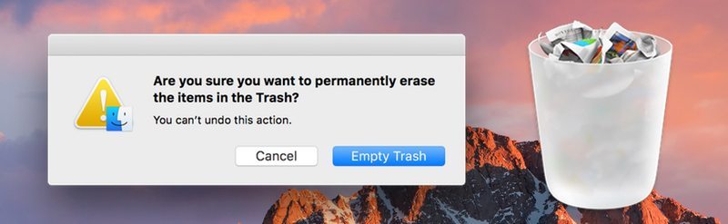 how do i undo trash mac