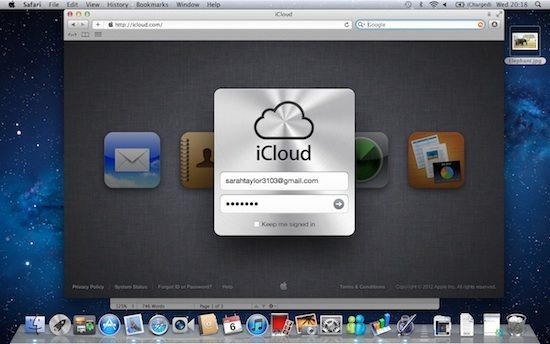 iCloud login