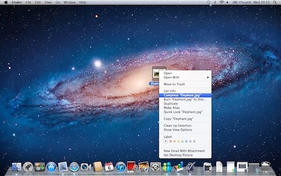 zip file for uploading on mac