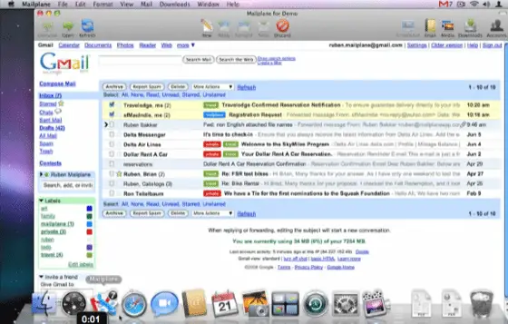 best mac email client gmail mailplane