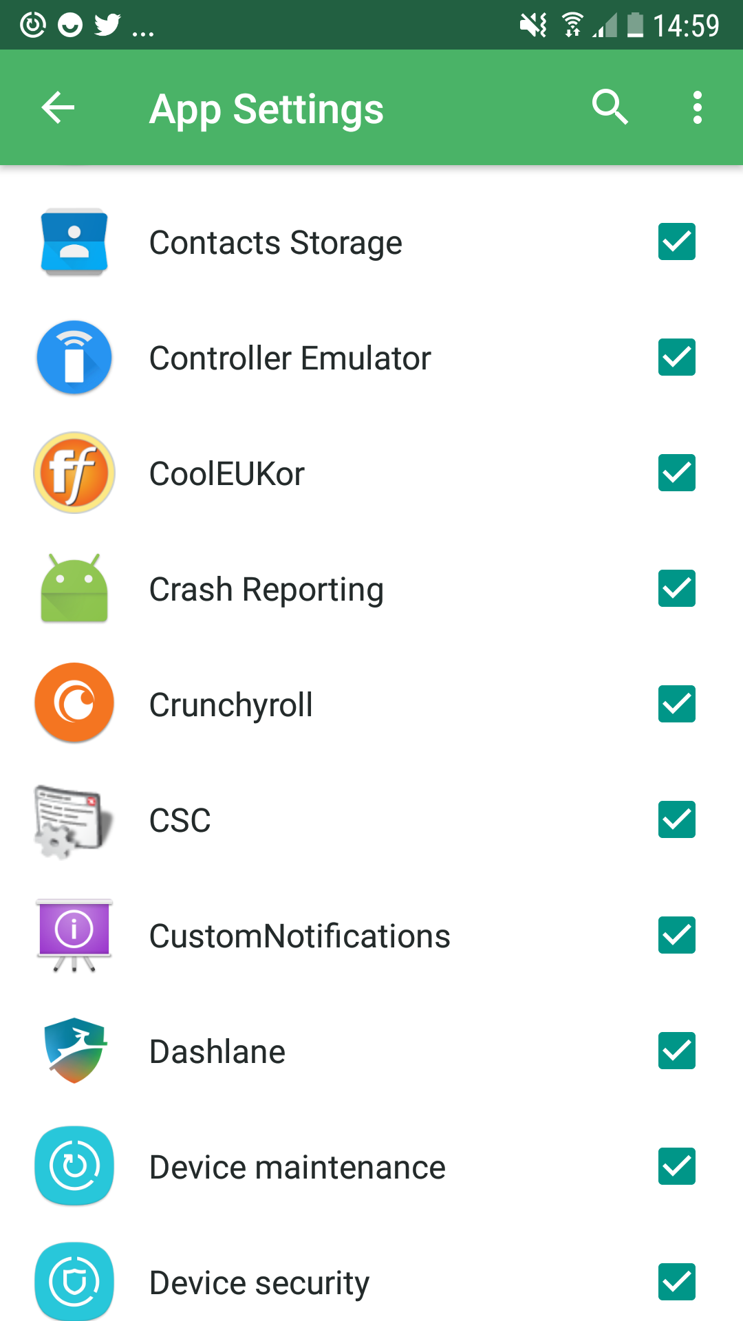 pushbullet app settings