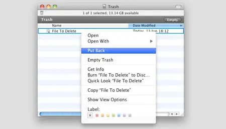 undo empty trash on mac for free