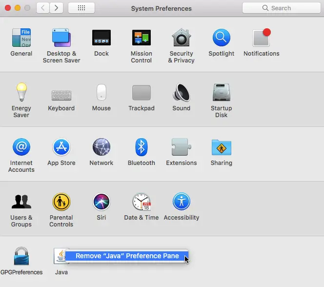 mac system preferences pane