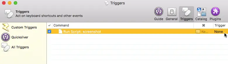 mac keyboard shortcuts in script