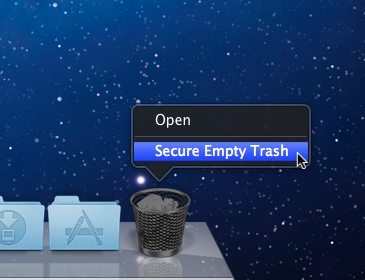 delete individual items out of trash mac os x mountain lion 2017